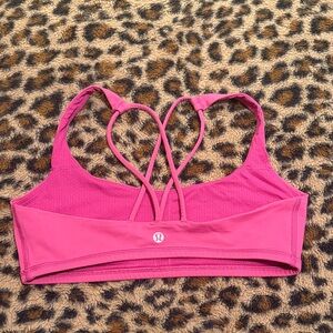 lululemon athletica Pink Strappy Back Sports Bra